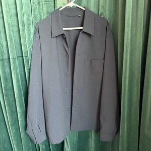 Uniqlo AirSense Shirt Jacket Button-Up – Navy – Men’s XL
